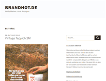 Tablet Screenshot of brandhot.de